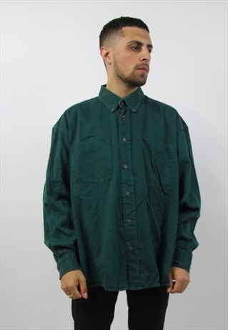 VINTAGE DARK GREEN SHIRT
