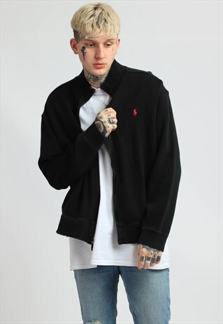 VINTAGE POLO RALPH LAUREN ZIP-UP SWEATSHIRT