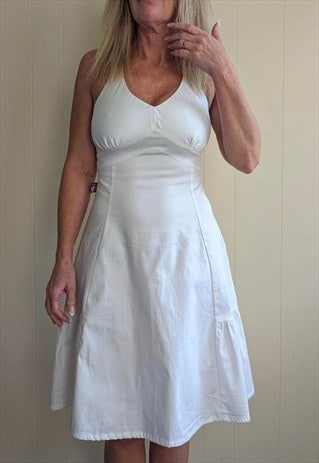 Y2k White Summer Dress