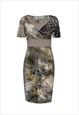 FAUX CROSSOVER DRESS