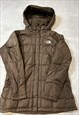 THE NORTH FACE PUFFER COAT WITH HOOD AND LOGO