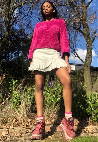 FLUFFY FUCHSIA JUMPER