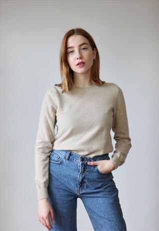 VINTAGE 90'S UNITED COLORS OF BENETTON MERINO WOOL JUMPER