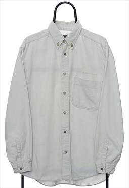Vintage Armani Jeans Cream Corduroy Shirt Womens