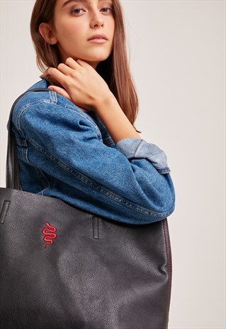 SUBDUED SNAKE CONTRAST BAG