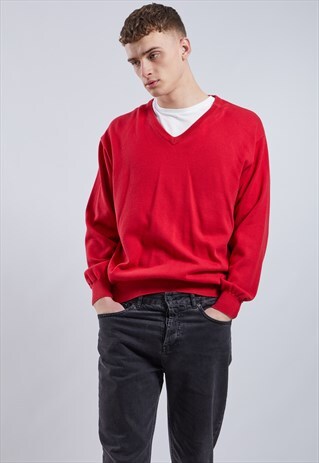 VINTAGE TOMMY HILFIGER V-NECK JUMPER