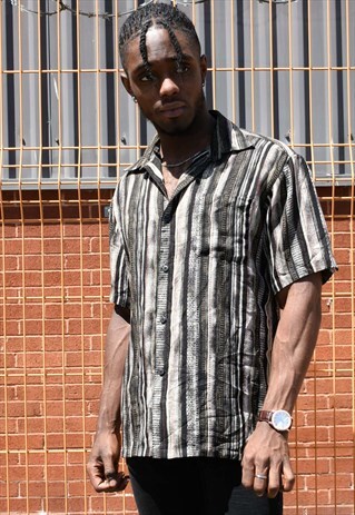 VINTAGE VERTICAL STRIPPED SHIRT