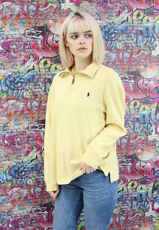 VINTAGE 90S RALPH LAUREN UNISEX QUARTER ZIP JUMPER
