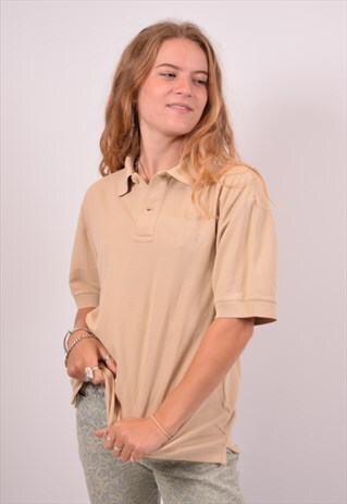 VINTAGE FILA POLO SHIRT BEIGE