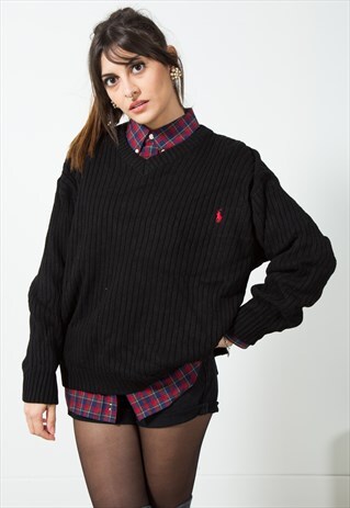 VINTAGE POLO RALPH LAUREN KNIT JUMPER / S488