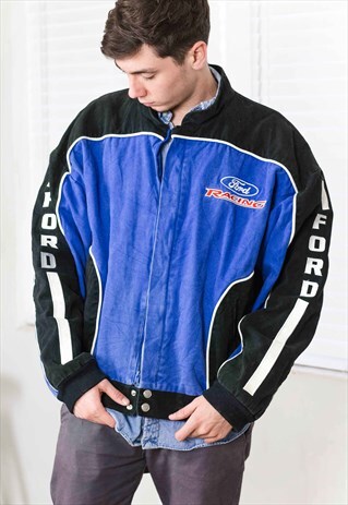 VINTAGE NASCAR RACING JACKET LOGO 90S XL 43.1