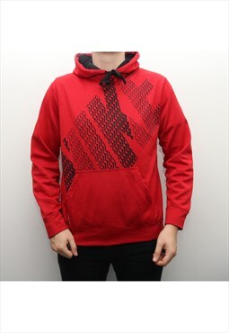 Nike - Red Spellout Hoodie - Large
