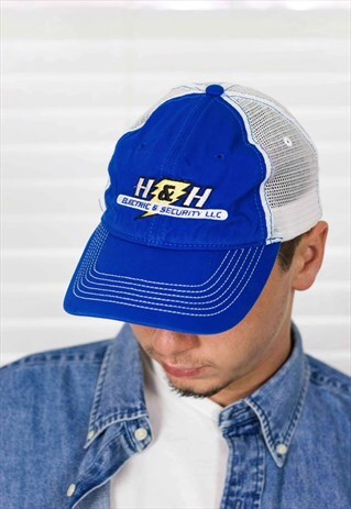 VINTAGE LOGO TRUCKER HAT CAP LOGO 90S ONE SIZE 2.4