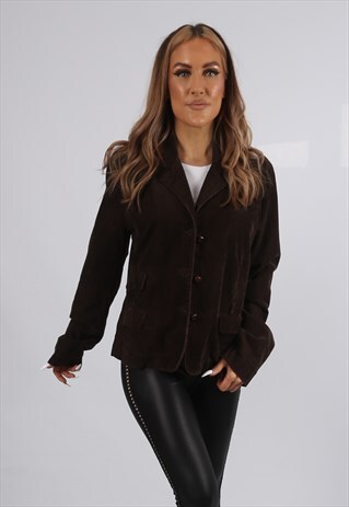 VINTAGE RALPH LAUREN CORDUROY BLAZER JACKET UK 14 L (BDS)