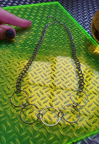 SILVER TONE CHAIN NECKLACE
