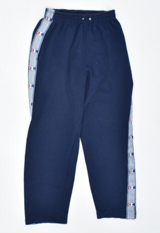VINTAGE 90'S CHAMPION TRACKSUIT TROUSERS NAVY BLUE