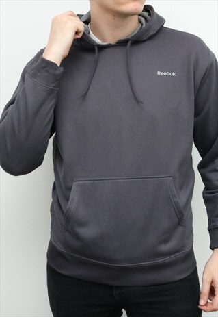 REEBOK - GREY ZIP UP JUMPER - LARGE