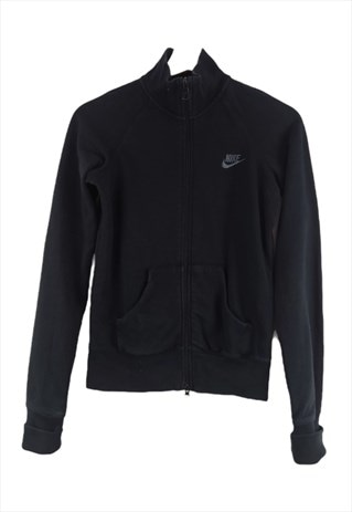 VINTAGE NIKE ZIP UP SWEATSHIRT IN BLACK XS