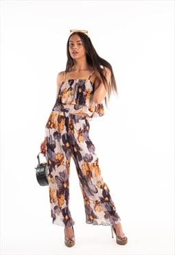 pleated floral 2 piece