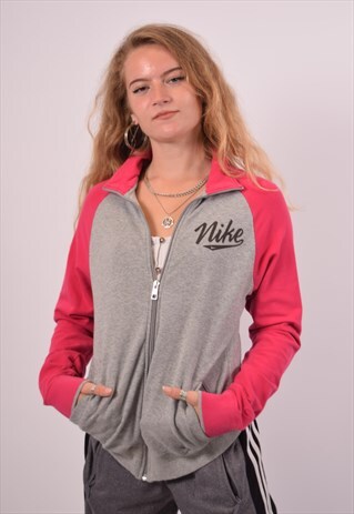 VINTAGE NIKE TRACKSUIT TOP JACKET GREY