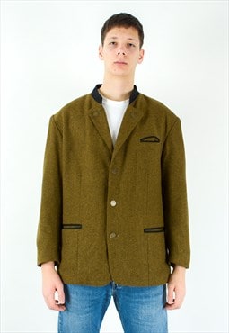 STONES Trachten UK 42 US Blazer Wool Jacket Sport Coat Tweed