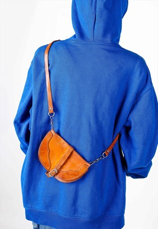 VINTAGE LEATHER CROSSOVER BAG SB26