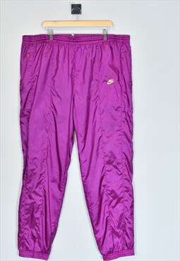 Vintage 1990's Nike Tracksuit Bottoms Purple XXXLarge