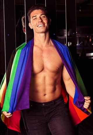 EXCLUSIVE RAINBOW STRIPED PRIDE SILK SCARF