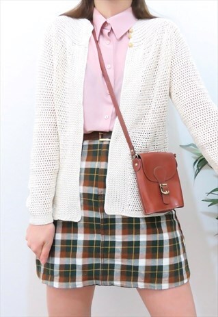 90S VINTAGE CREAM CARDIGAN