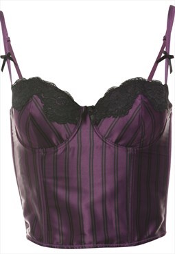 Vintage Purple Punky Corset - M
