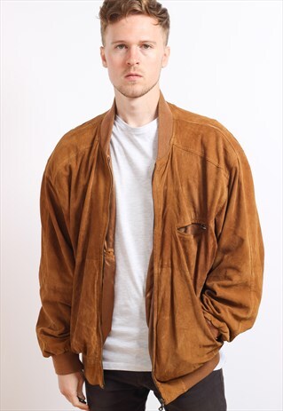 VINTAGE SUEDE BOMBER JACKET