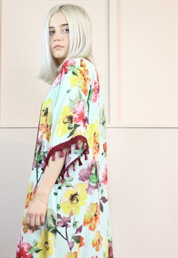 Floaty long tassel kimono 