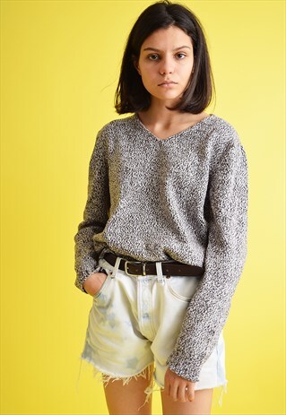 90'S RETRO COZY KNITTED OVERSIZED SLOUCHY JUMPER