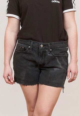 LEVI'S HIGH WAISTED DENIM SHORTS 14
