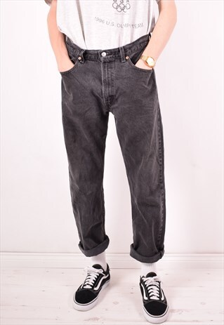 LEVI'S 505 MENS VINTAGE JEANS W34 L30 GREY 90S