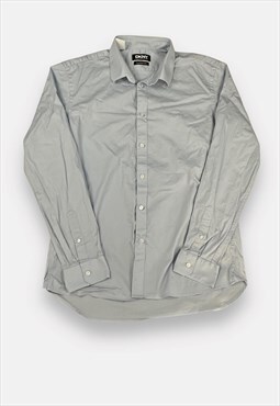 DKNY Donna Karen New York light blue button shirt size 16 XL