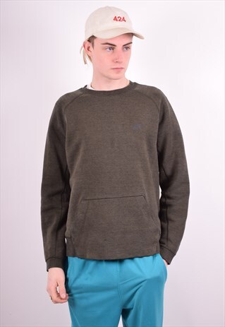 NIKE MENS VINTAGE SWEATSHIRT JUMPER LARGE GREY 90'S