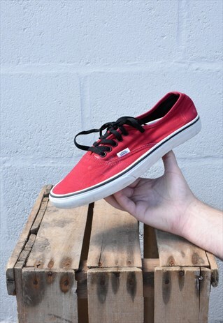 RED VANS ERA PUMPS