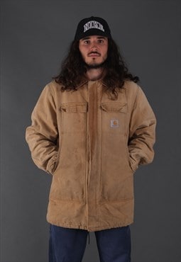 Vintage Carhartt arctic jacket in tan.  