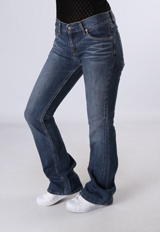 LEVIS 529 DENIM BOOTCUT FLARE JEANS LONG LEG UK 10 (FB2P)