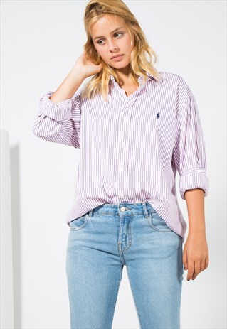 VINTAGE 80S POLO RALPH LAUREN SHIRT / S4575