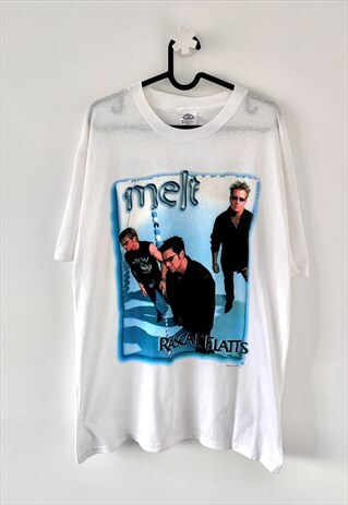 Vintage rascal flatts melt tour white T-shirt large 2003