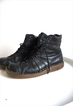 Vintage Dr Martens Lace Up Punk Boots Shoes Platform