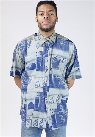 VINTAGE 90S PATTERNED SHIRT