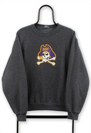 Vintage Grey ECU Pirates Sweatshirt Womens