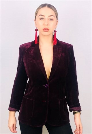 VINTAGE VELVET BLAZER