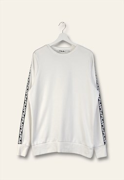 Vintage Rare Fila Sweatshirt Y2K in White L