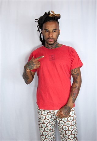AQUASCUTUM VINTAGE RED T SHIRT
