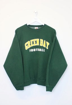 Vintage 90s Green Bay Packers sweatshirt in green. Fits L