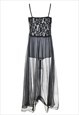 VINTAGE BLACK LACE NIGHTDRESS - S